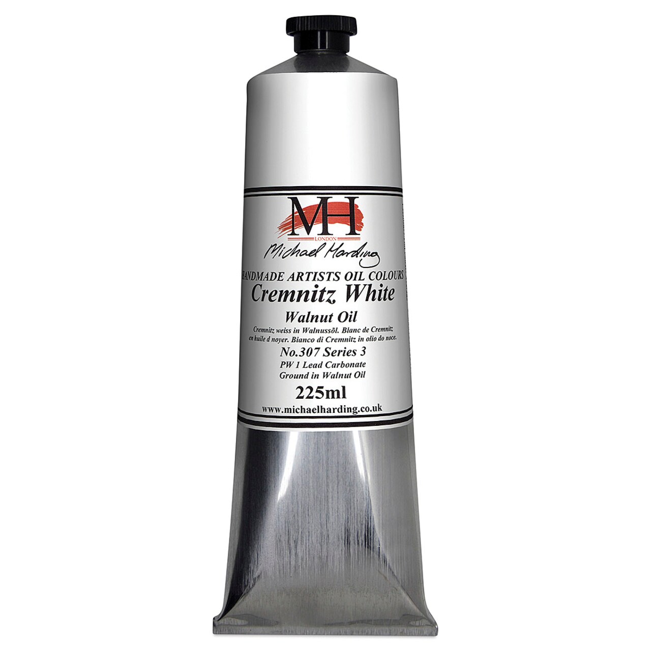 Michael Harding Artists Oil Color - Cremintz White (Walnut), 225 ml tube